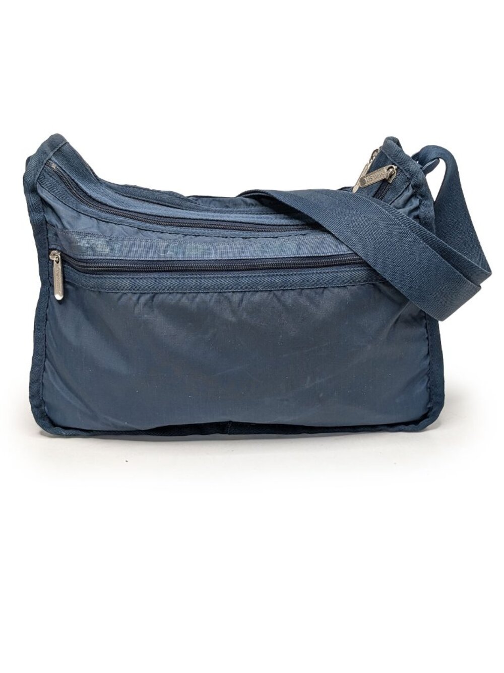 LeSportsac Navy Blue Nylon Crossbody Shoulder Bag Travel Everyday Purse Y2K